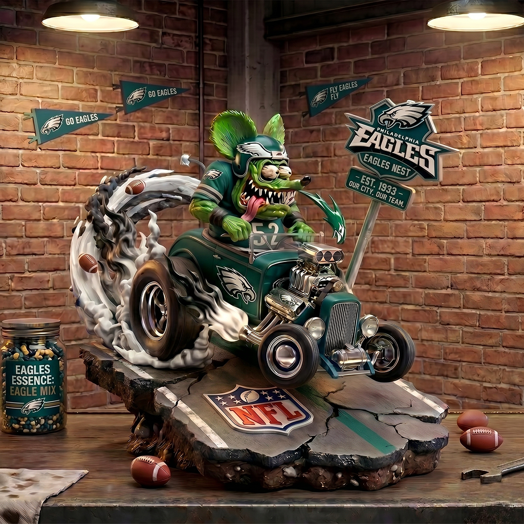 Premium NFL PHI Racing Addiction Acrylic Plaque V1 NMD 040526 TTV
