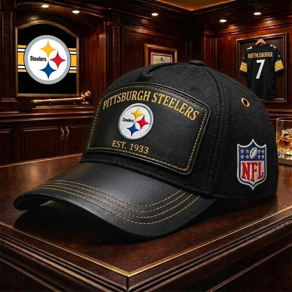 Premium NFL PIT Heritage Leather Cap V29 NMD 200426TTV