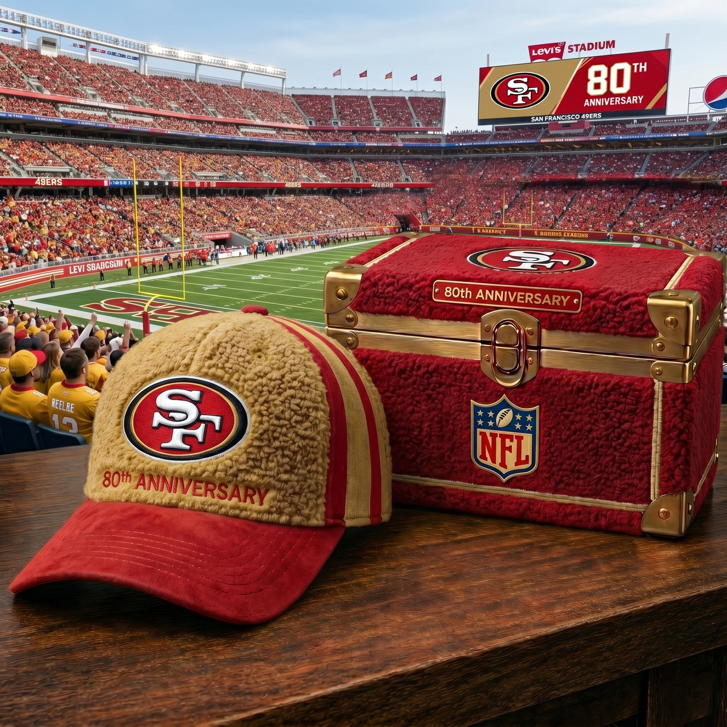 Premium NFL SF Anniversary Sherpa Fleece Cap V26 NMD 150426 TTV