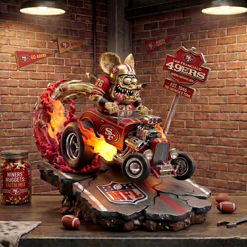 Premium NFL SF Racing Addiction Acrylic Plaque V1 NMD 040526 TTV