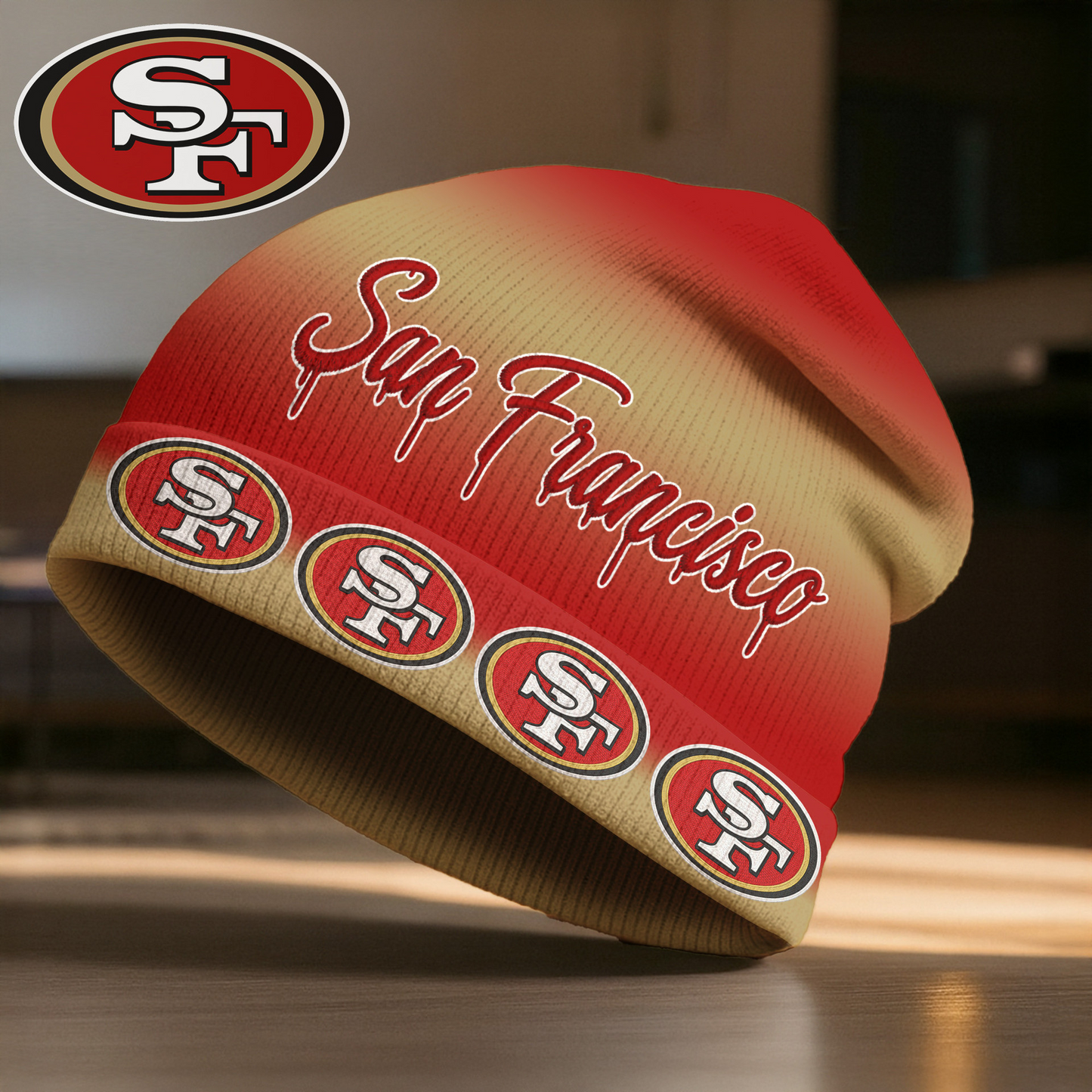 Premium NFL SF49 Pro Line Beanie Hat V2 NMD CTKT