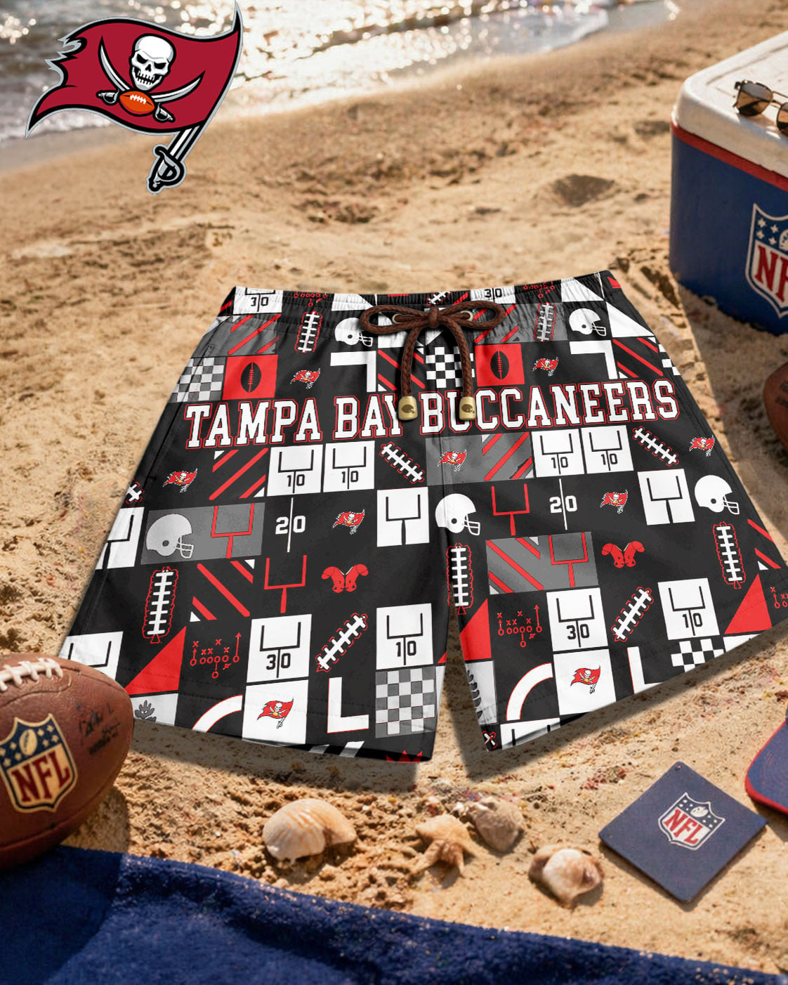 Premium NFL TB Beach Shorts V1 NMD 270426 TTV
