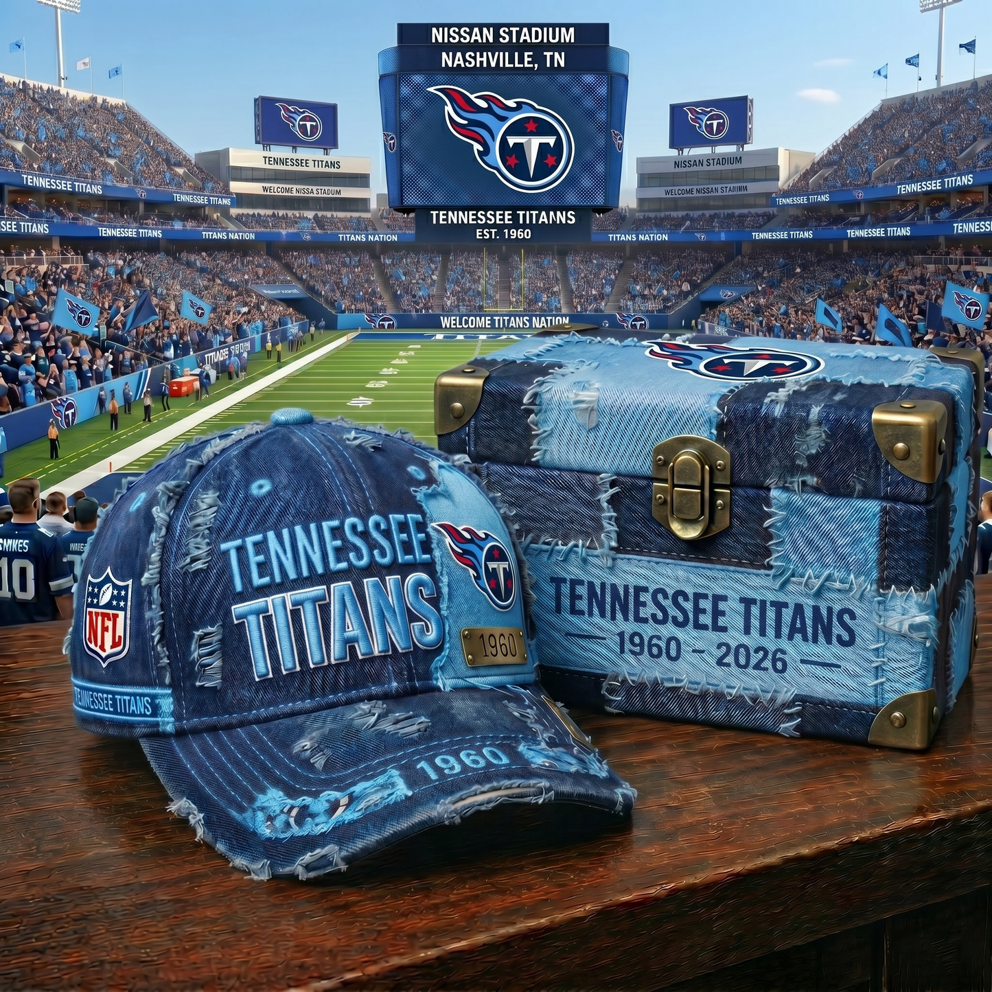 Premium NFL TEN Patchwork Denim Cap V34 NMD 060526 TTV