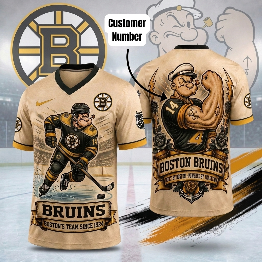 Premium NHL BB Popeye Vintage Tattoo T-shirt V1 NMD CTKT