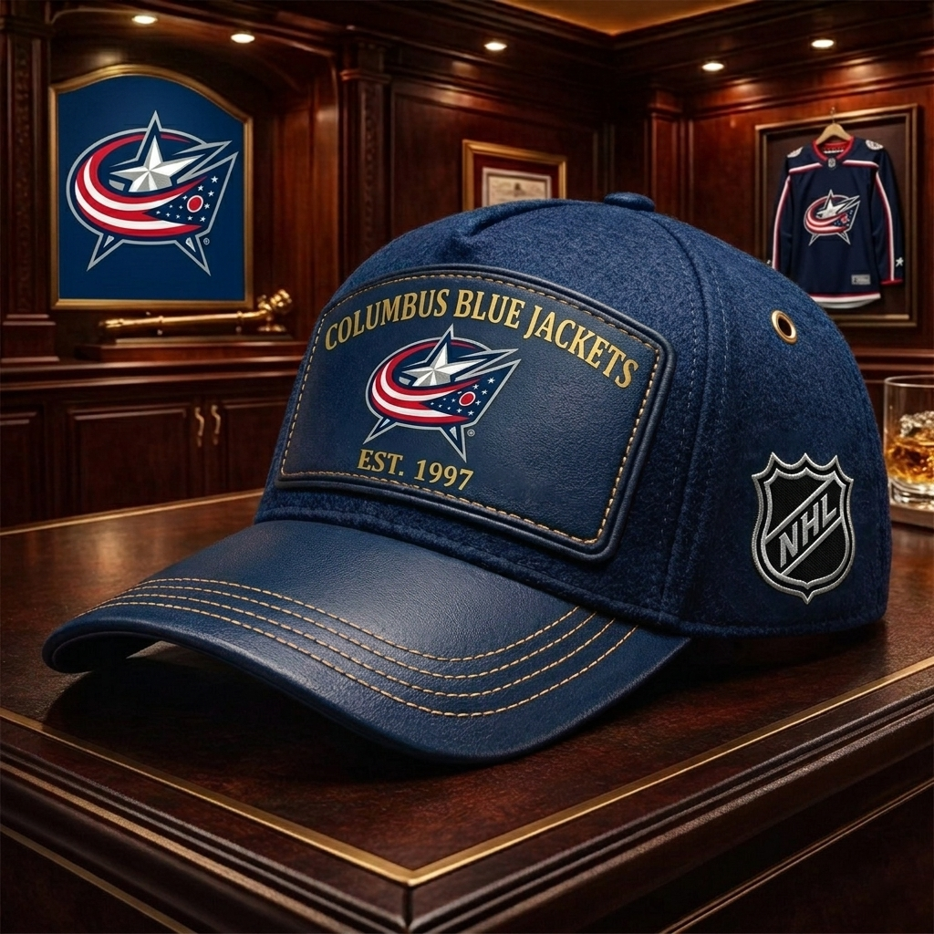Premium NHL CBJ Heritage Leather Cap V29 NMD CTKT
