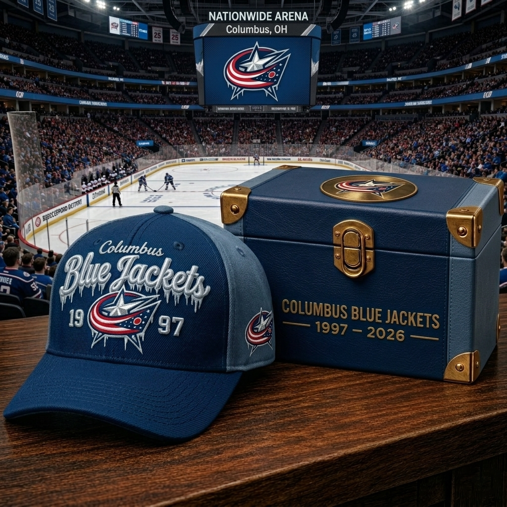 Premium NHL CBJ Ice Drip Cap V28 NMD CTKT