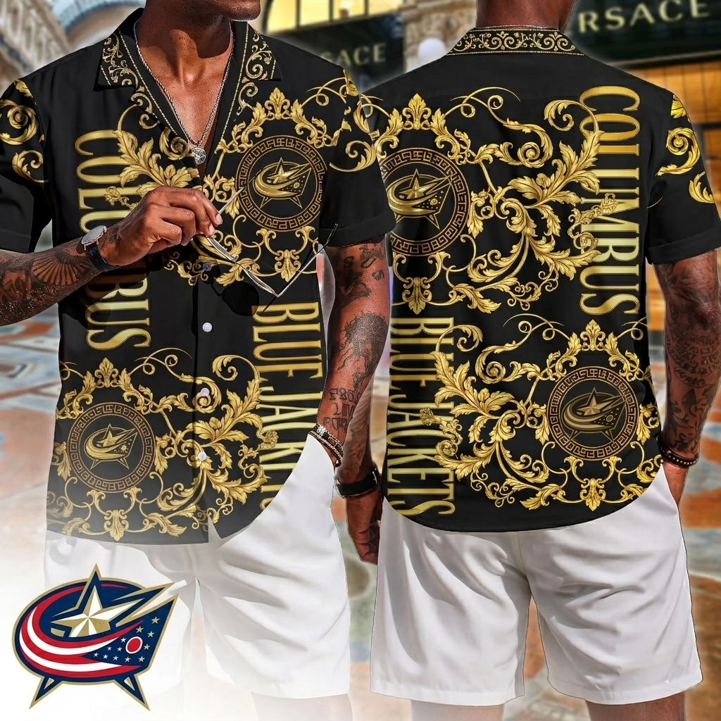 Premium NHL CBJ Luxury Hawaiin Shirt V1 NMD CTKT