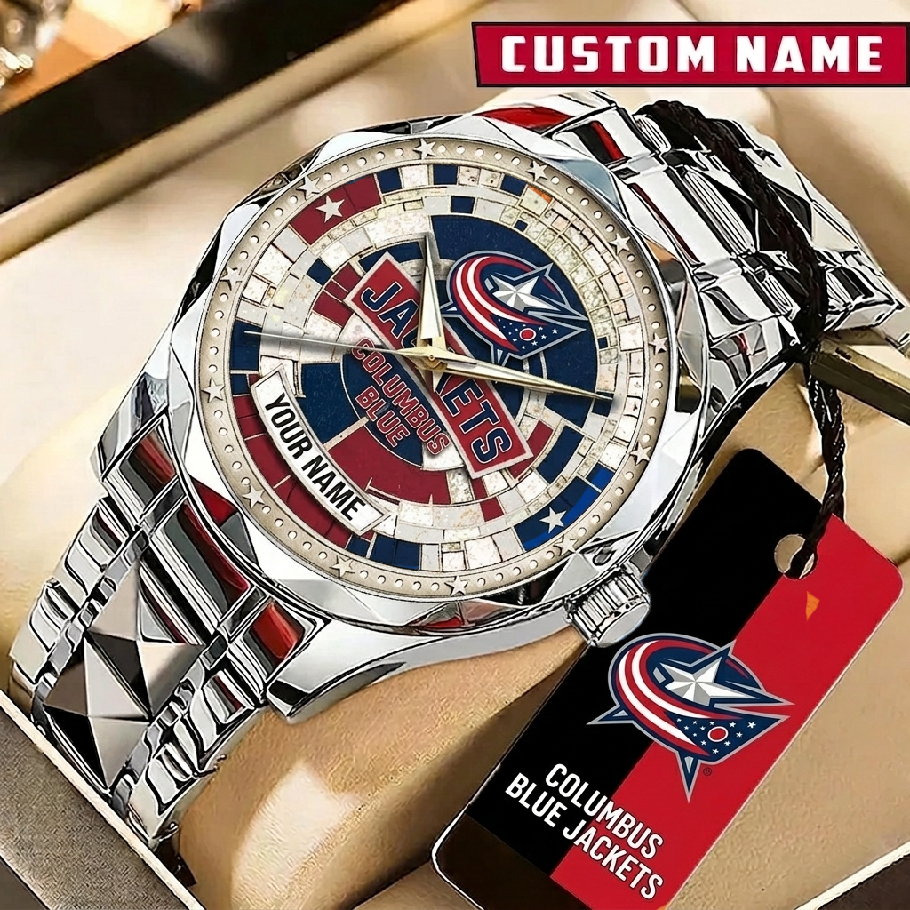 Premium NHL CBJ Luxury Stainless Steel Watch V1 NMD CTKT