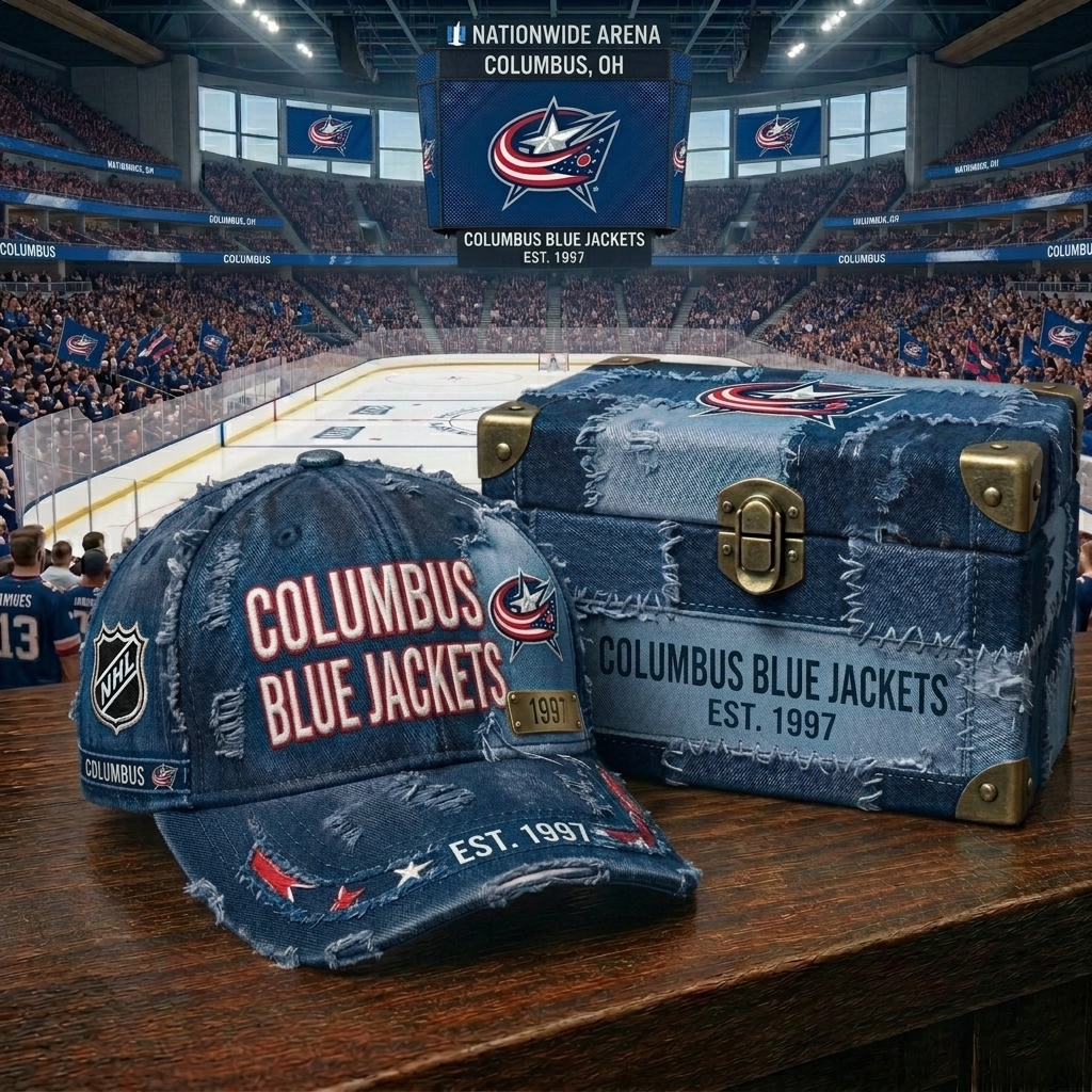 Premium NHL CBJ Patchwork Denim Cap V34 NMD CTKT