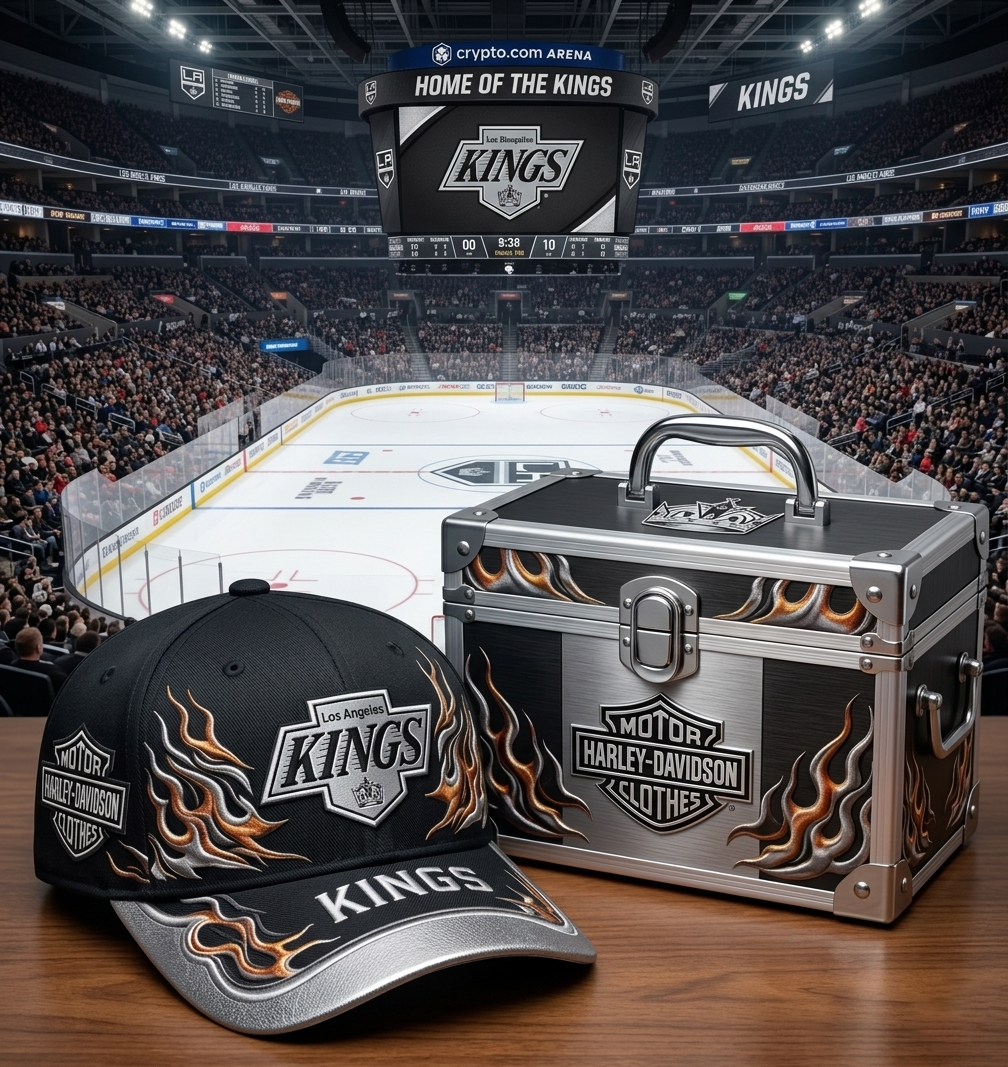 Premium NHL LAK x Harley Davidson Cap V24 NMD CTKT