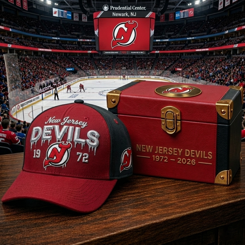 Premium NHL NJD Ice Drip Cap V28 NMD CTKT