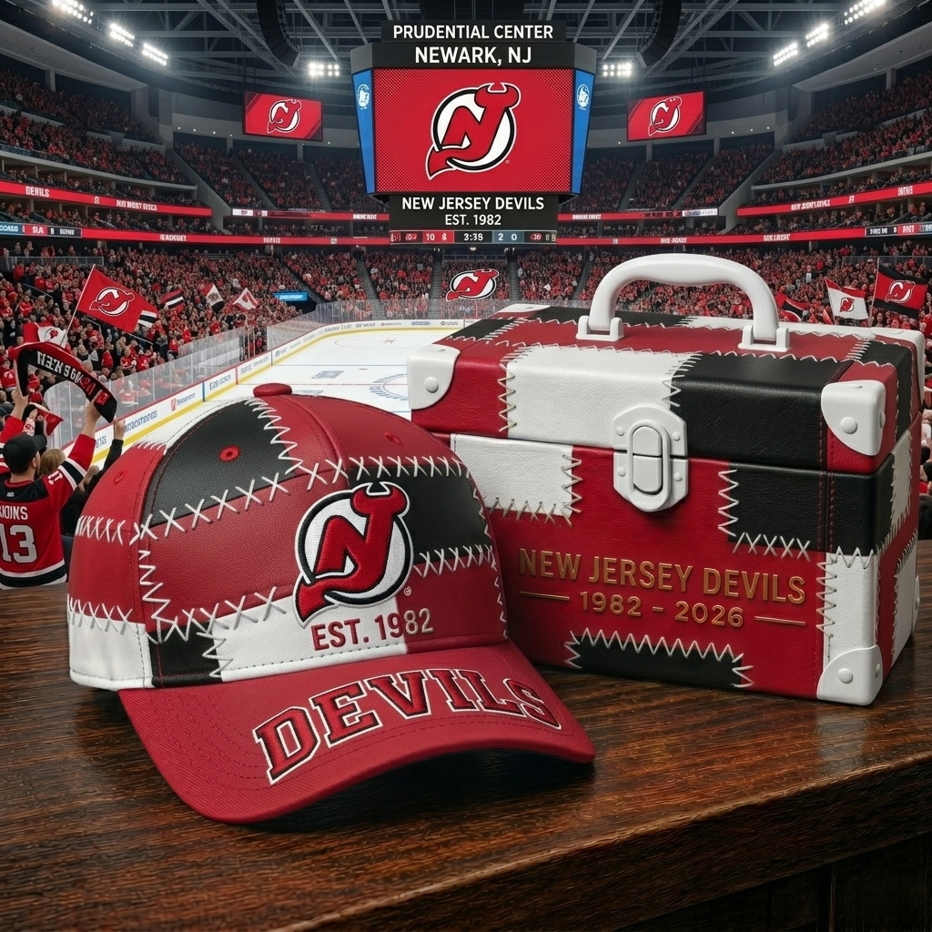 Premium NHL NJD Patchwork Snapback Cap V33 NMD CTKT