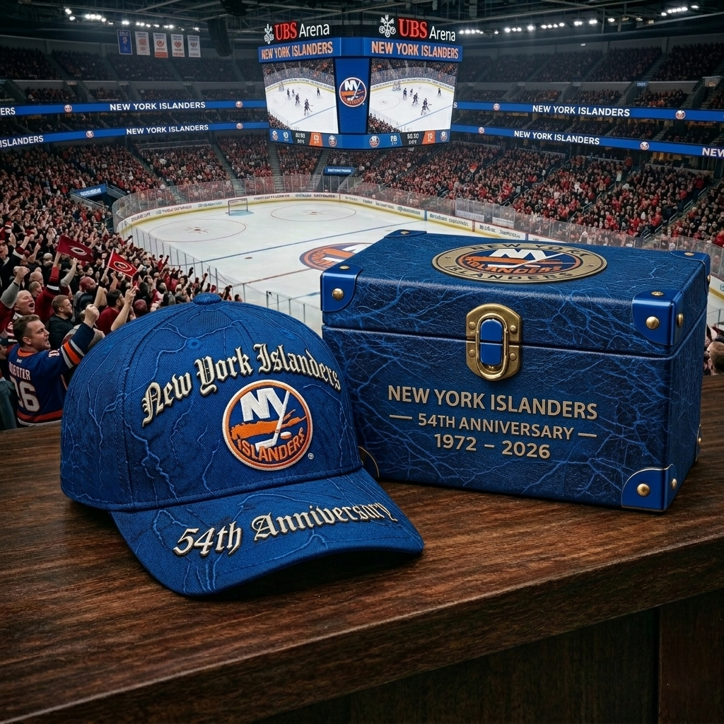 Premium NHL NYI Anniversary Vintage Crackle Cap V22 NMD CTKT