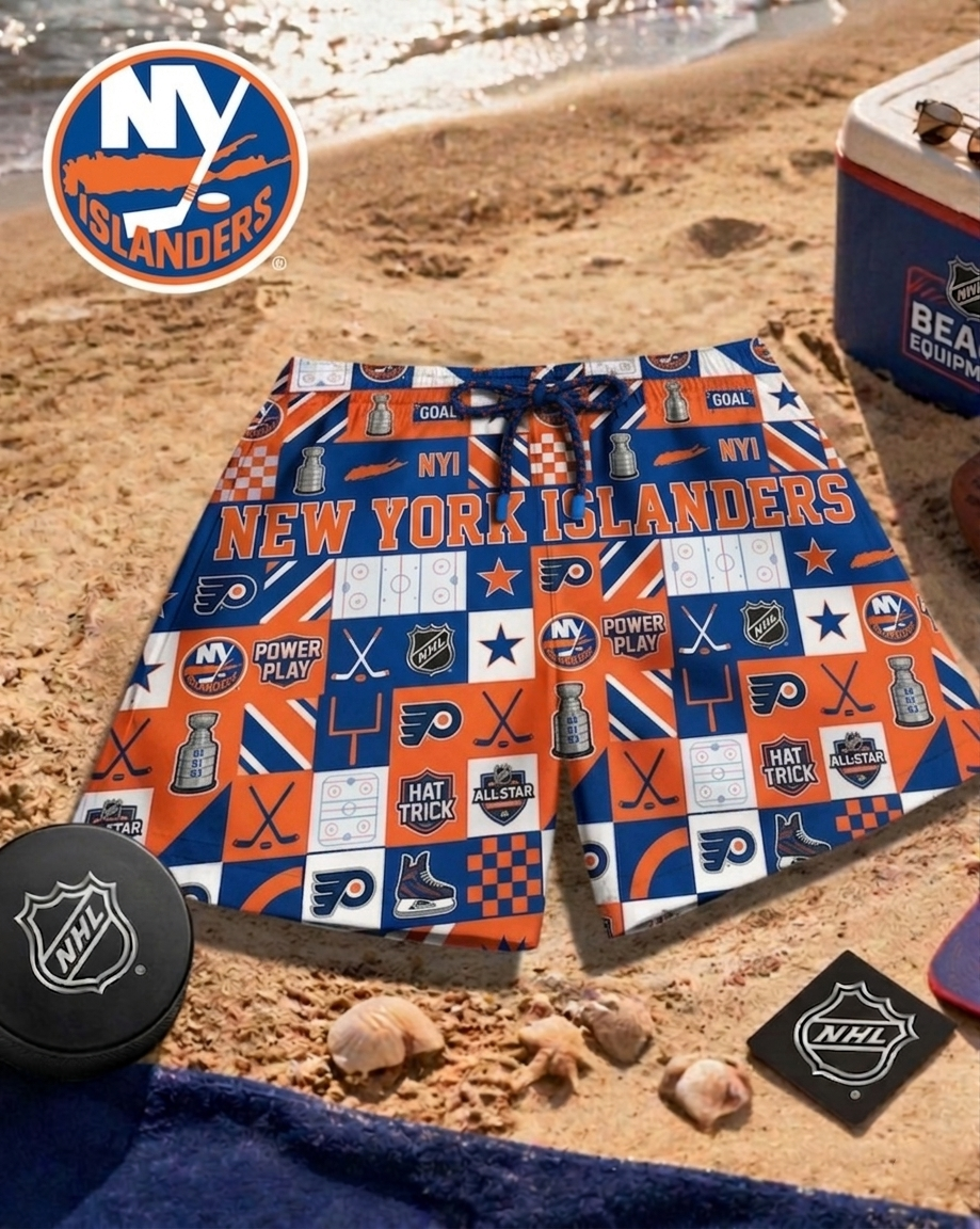 Premium NHL NYI Beach Shorts V1 NMD CTKT