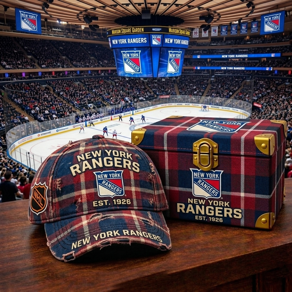 Premium NHL NYR Heritage Checkered Cap V18 NMD CTKT