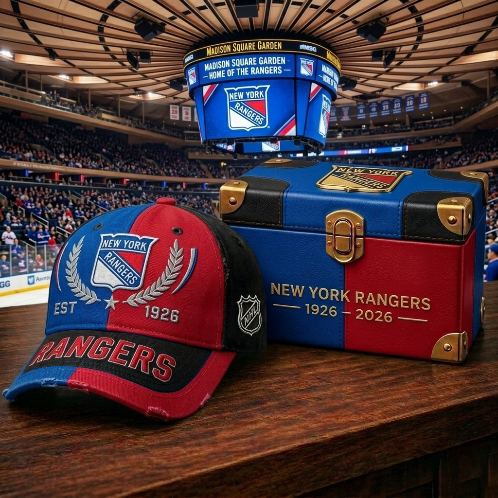 Premium NHL NYR Heritage Crest Cap V30 NMD CTKT