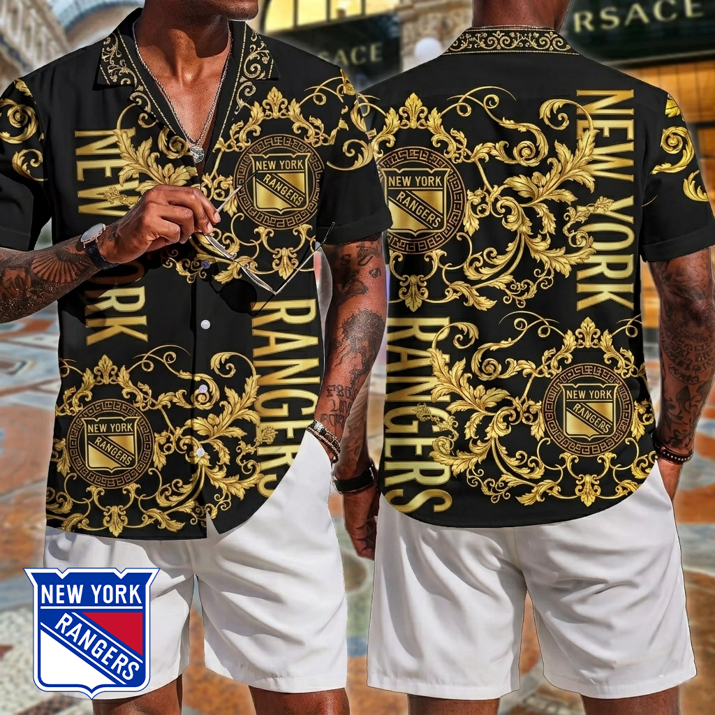 Premium NHL NYR Luxury Hawaiin Shirt V1 NMD CTKT