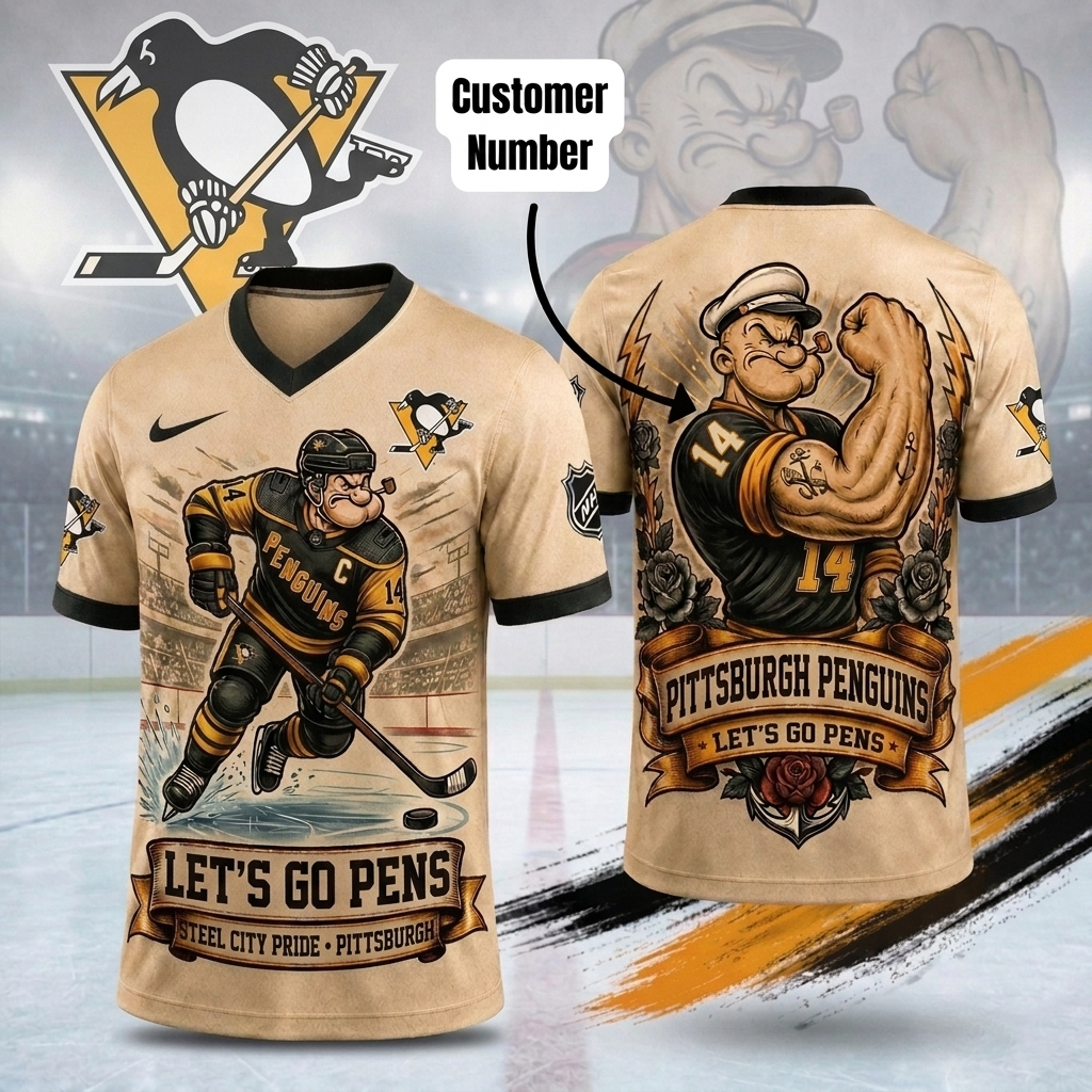 Premium NHL PP Popeye Vintage Tattoo T-shirt V1 NMD CTKT