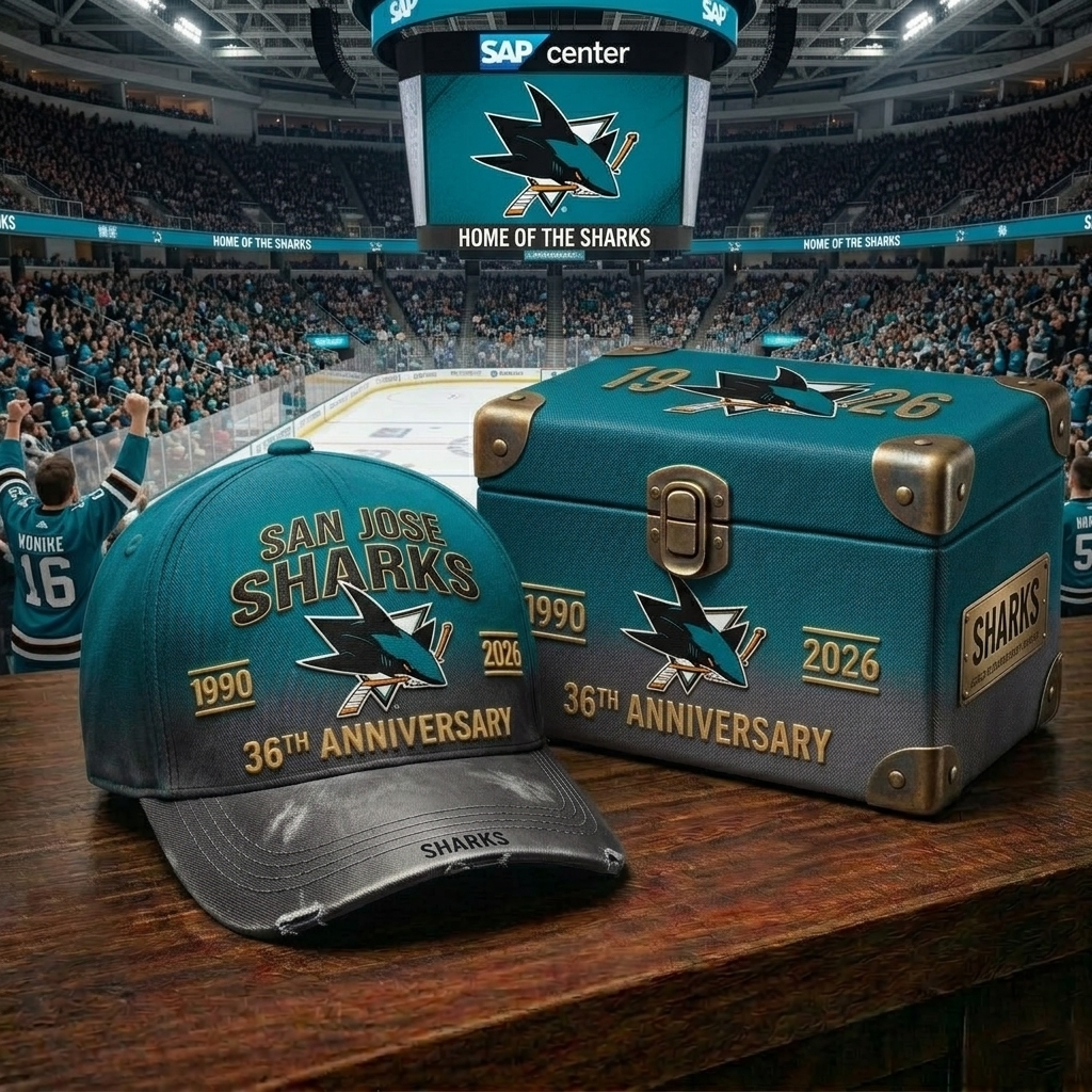 Premium NHL SJS Anniversary Gradient Cap V31 NMD CTKT