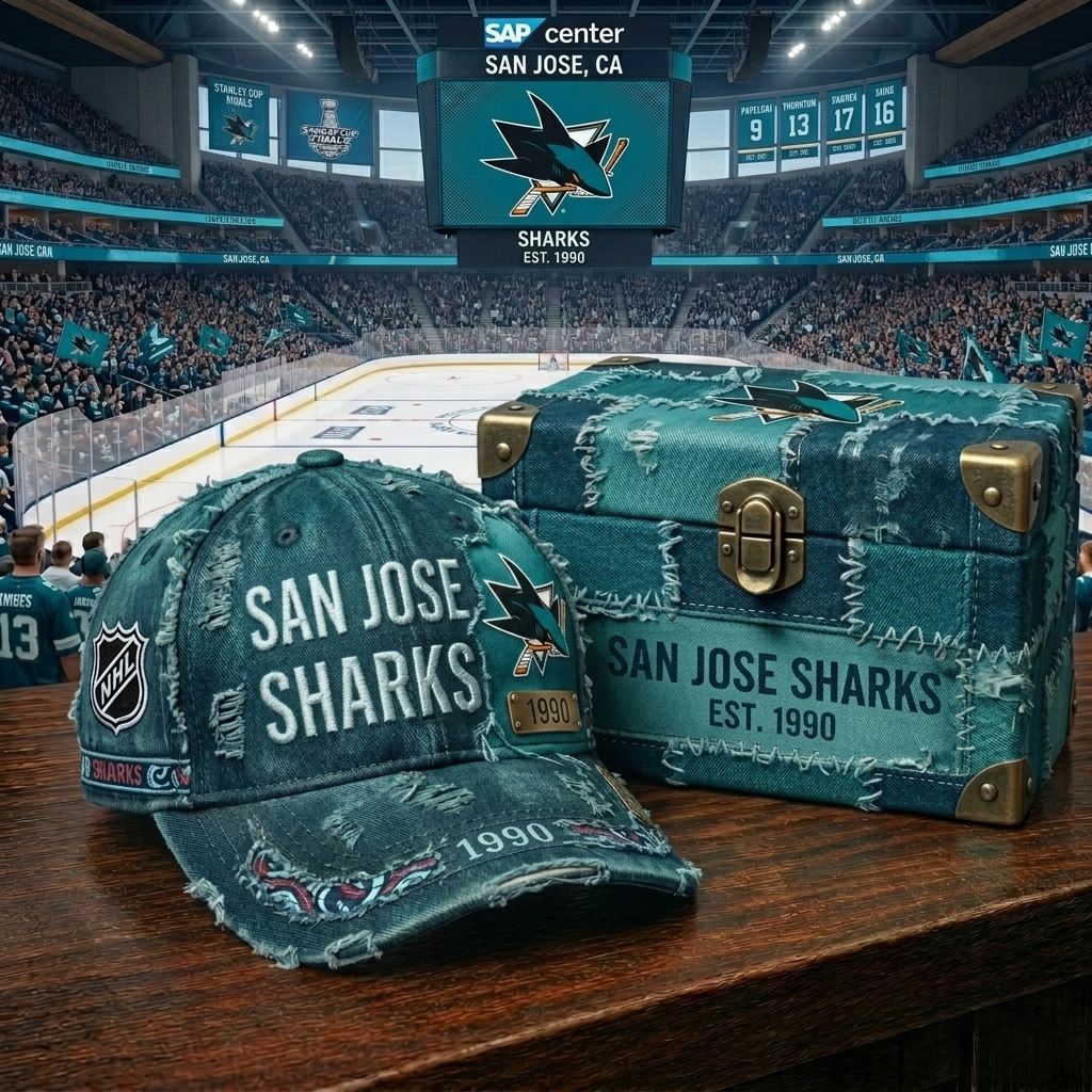 Premium NHL SJS Patchwork Denim Cap V34 NMD CTKT