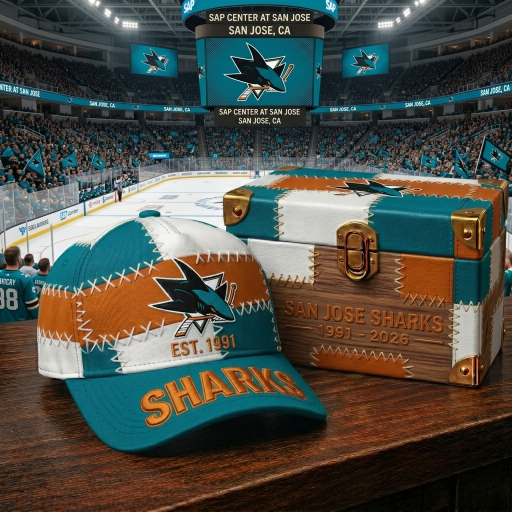 Premium NHL SJS Patchwork Snapback Cap V33 NMD CTKT