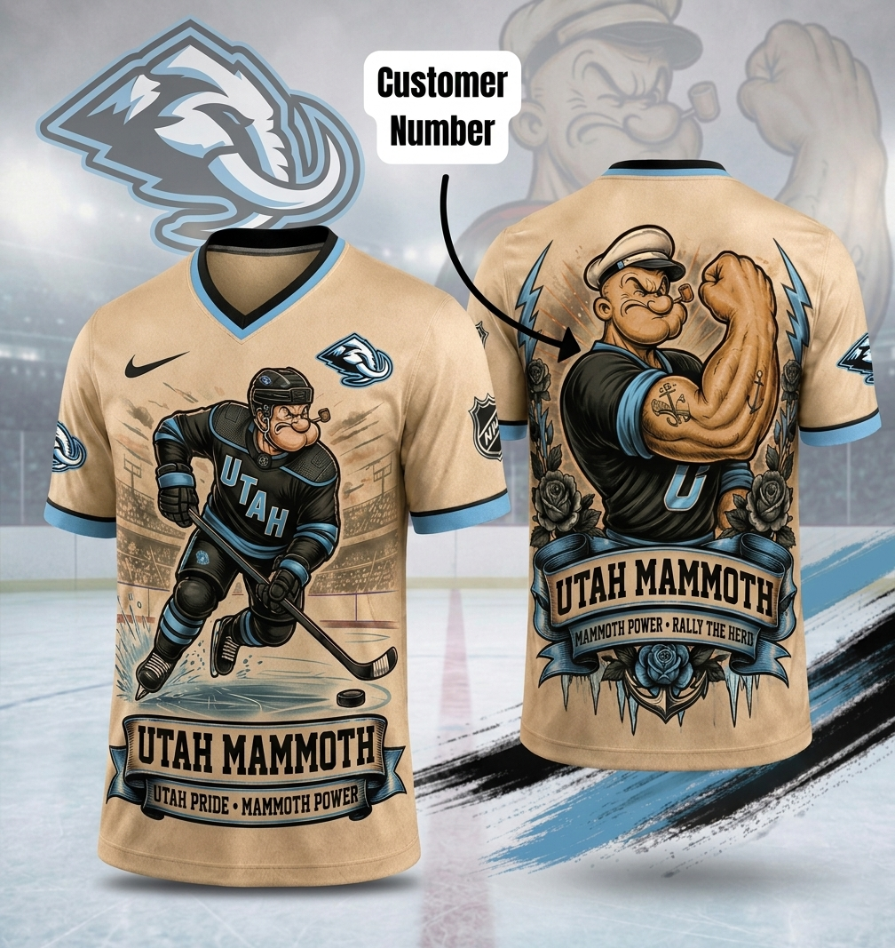 Premium NHL UM Popeye Vintage Tattoo T-shirt V1 NMD CTKT