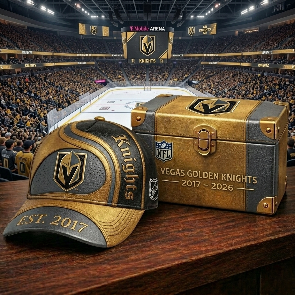 Premium NHL VGK Heritage Leather Cap V20 NMD CTKT