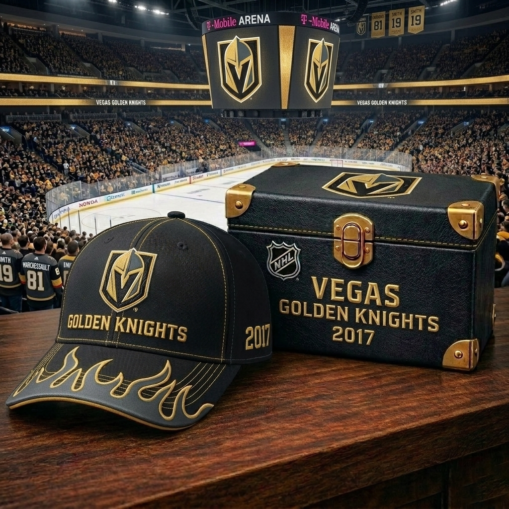 Premium NHL VGK Retro Flame Cap V25 NMD CTKT
