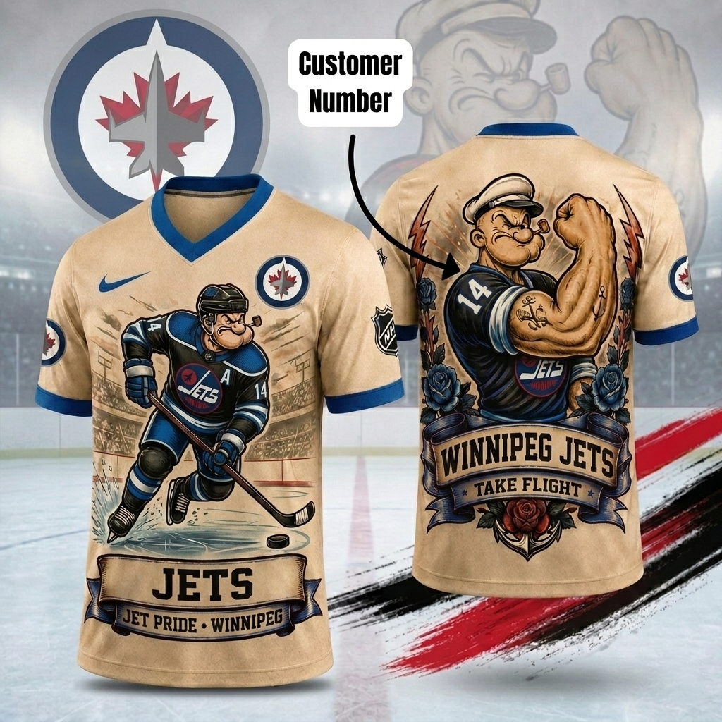 Premium NHL WJ Popeye Vintage Tattoo T-shirt V1 NMD CTKT
