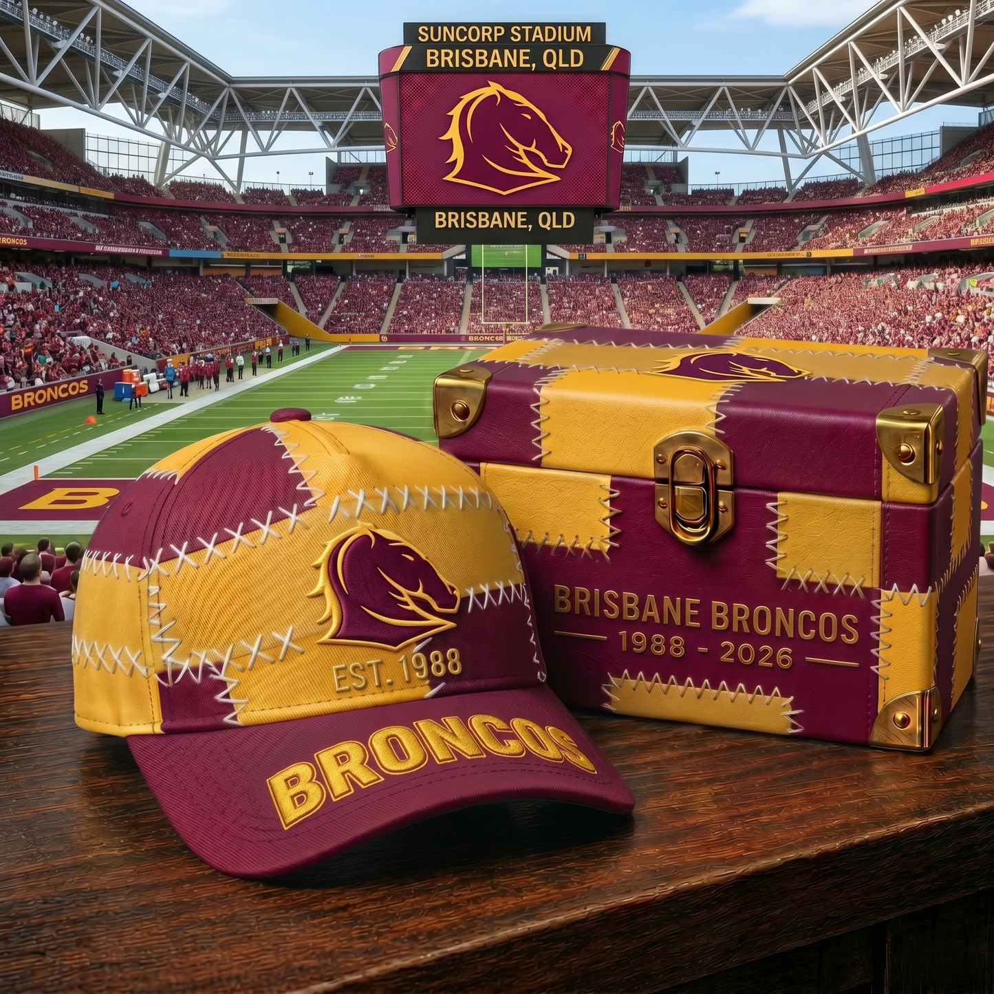 Premium NRL BB Patchwork Snapback Cap V33 NMD 270426 TTV