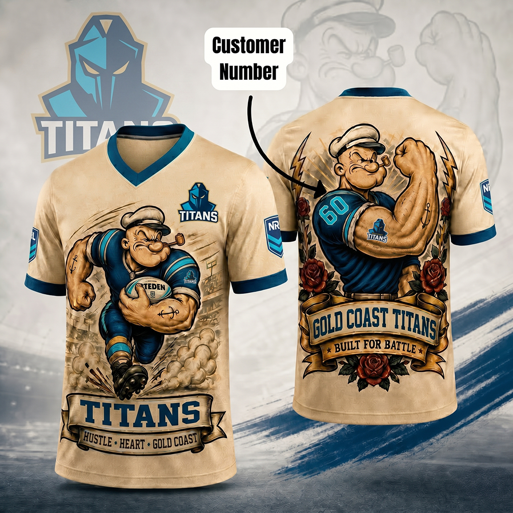 Premium NRL GCT Popeye Vintage Tattoo T-shirt V1 NMD 070526 TTV