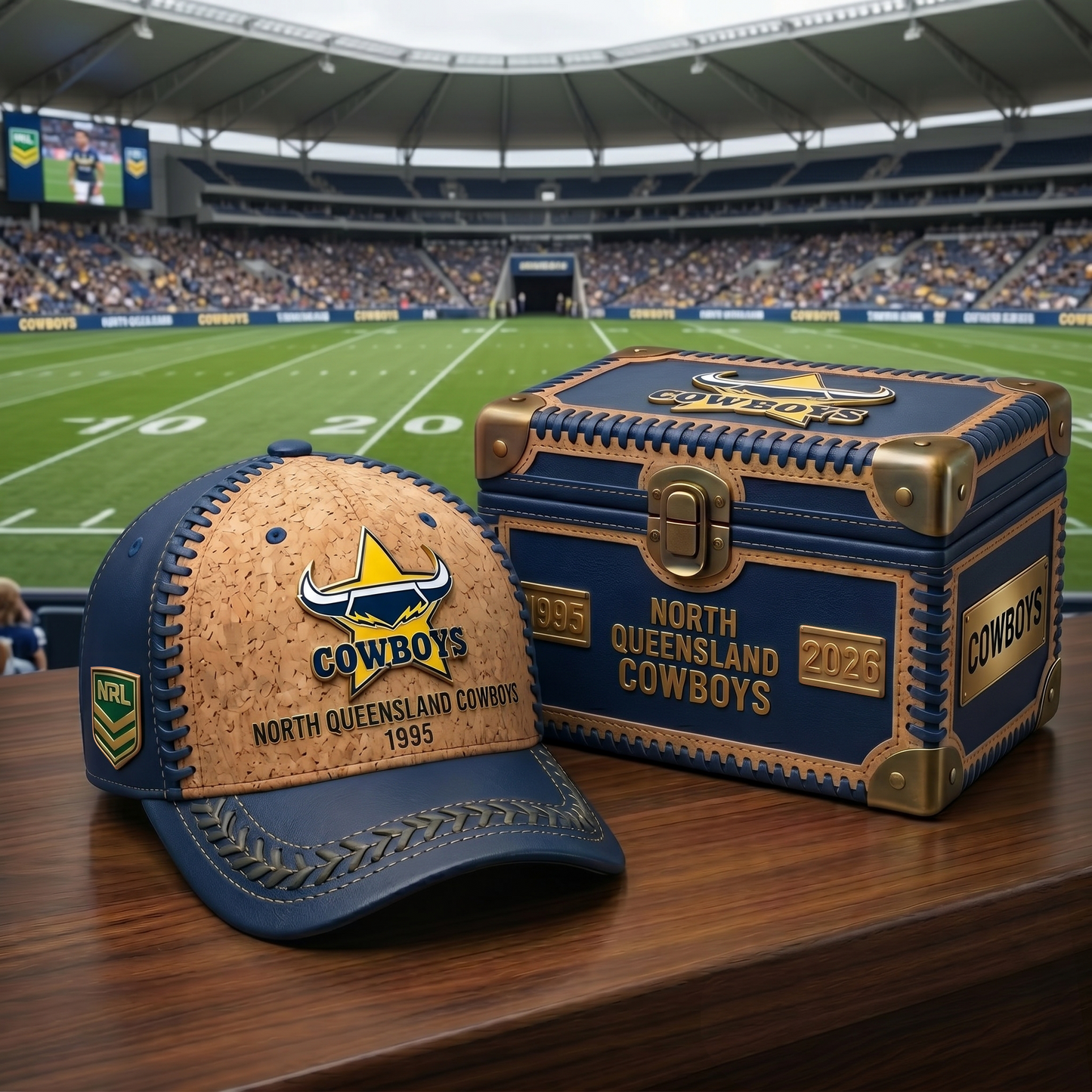 Premium NRL NQC Cork Leather Cap V32 NMD 250426 TTV