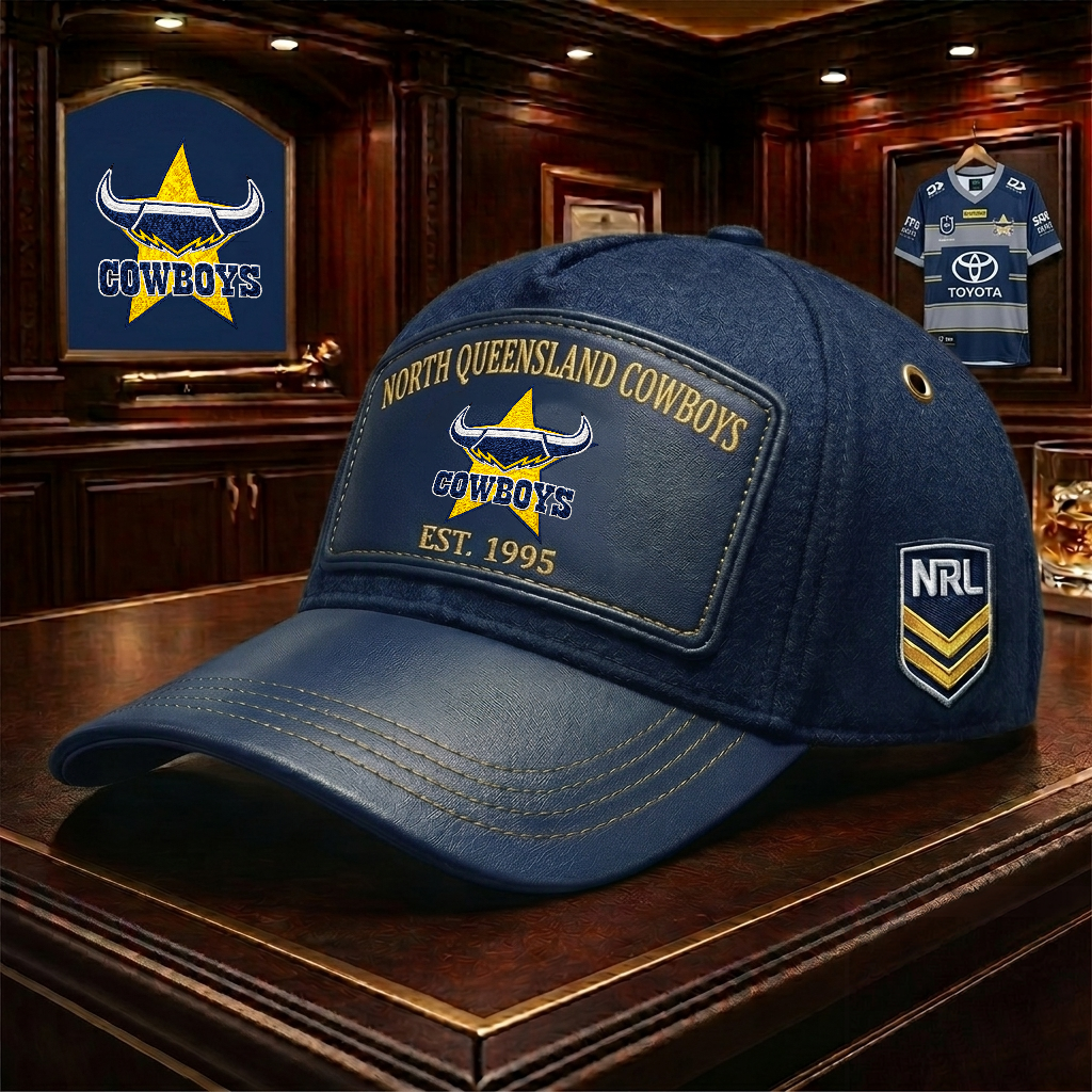 Premium NRL NQC Heritage Leather Cap V29 NMD 200426TTV