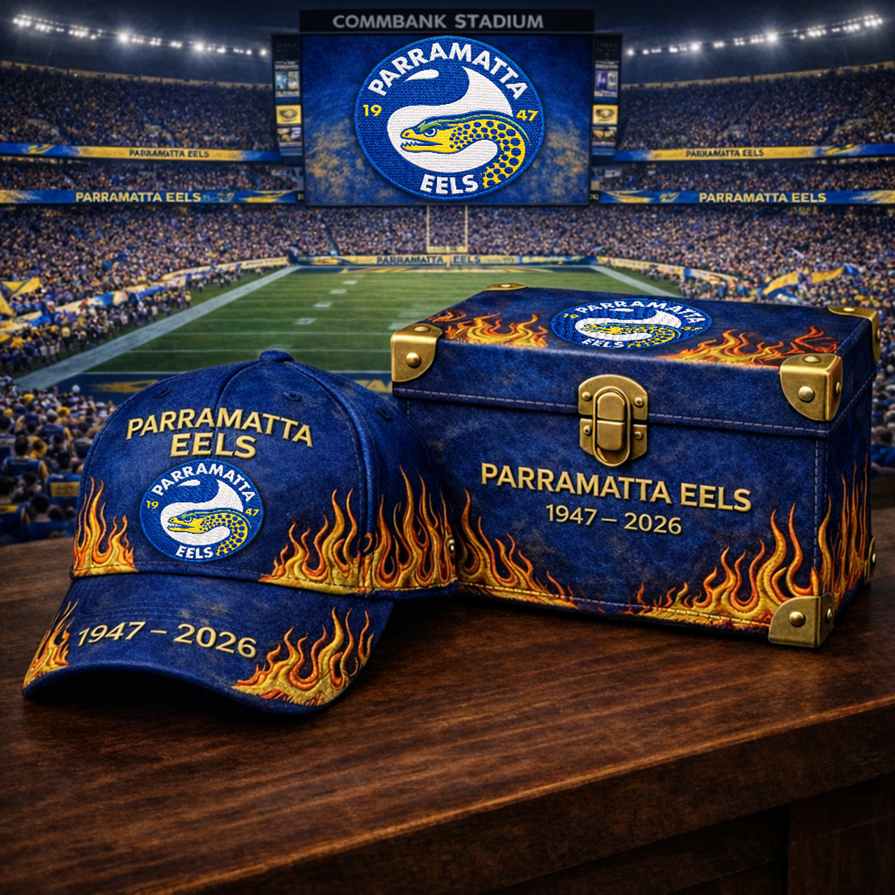 Premium NRL PE Classic Flame Tribute Cap V17 NMD 310326 TTV