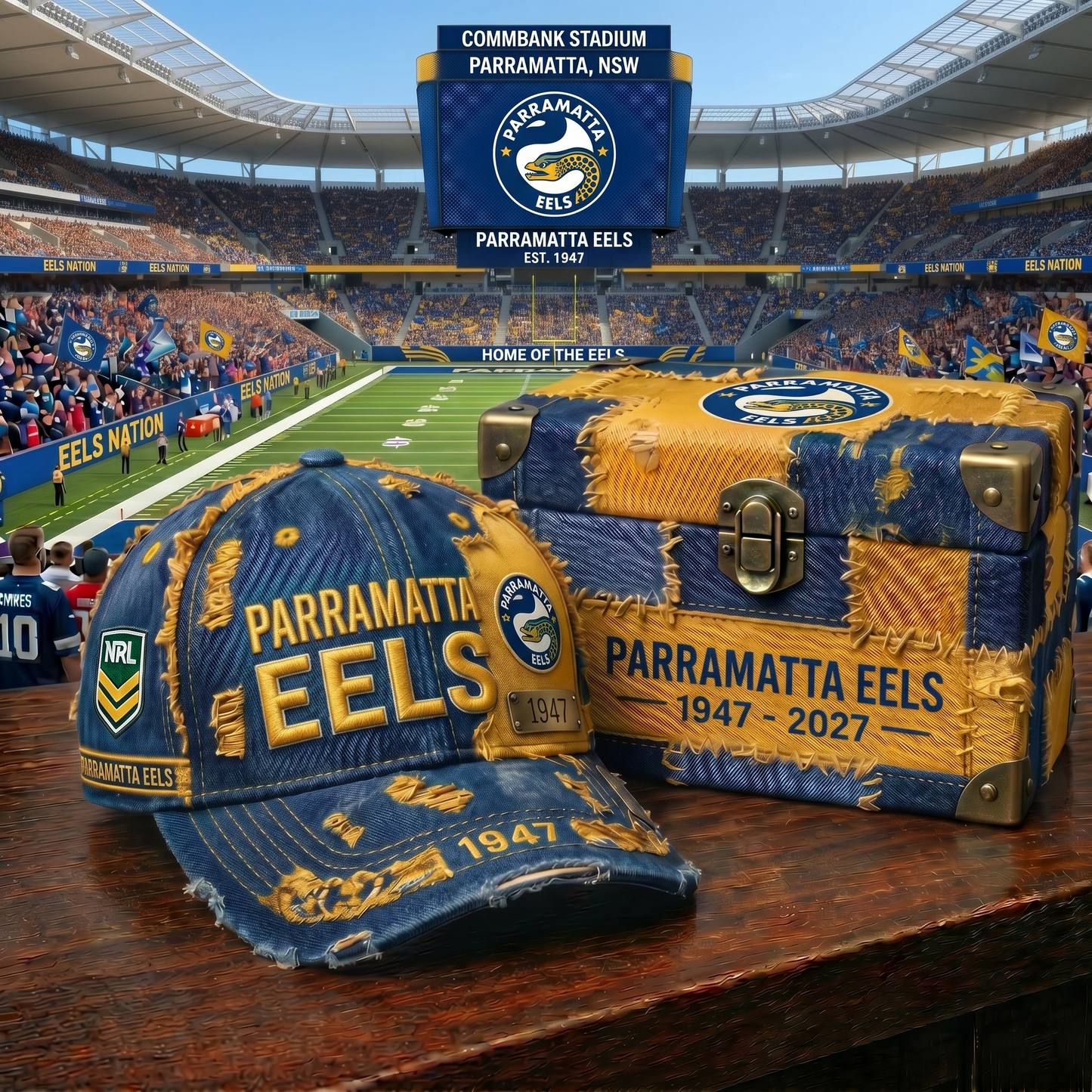 Premium NRL PE Patchwork Denim Cap V34 NMD 060526 TTV