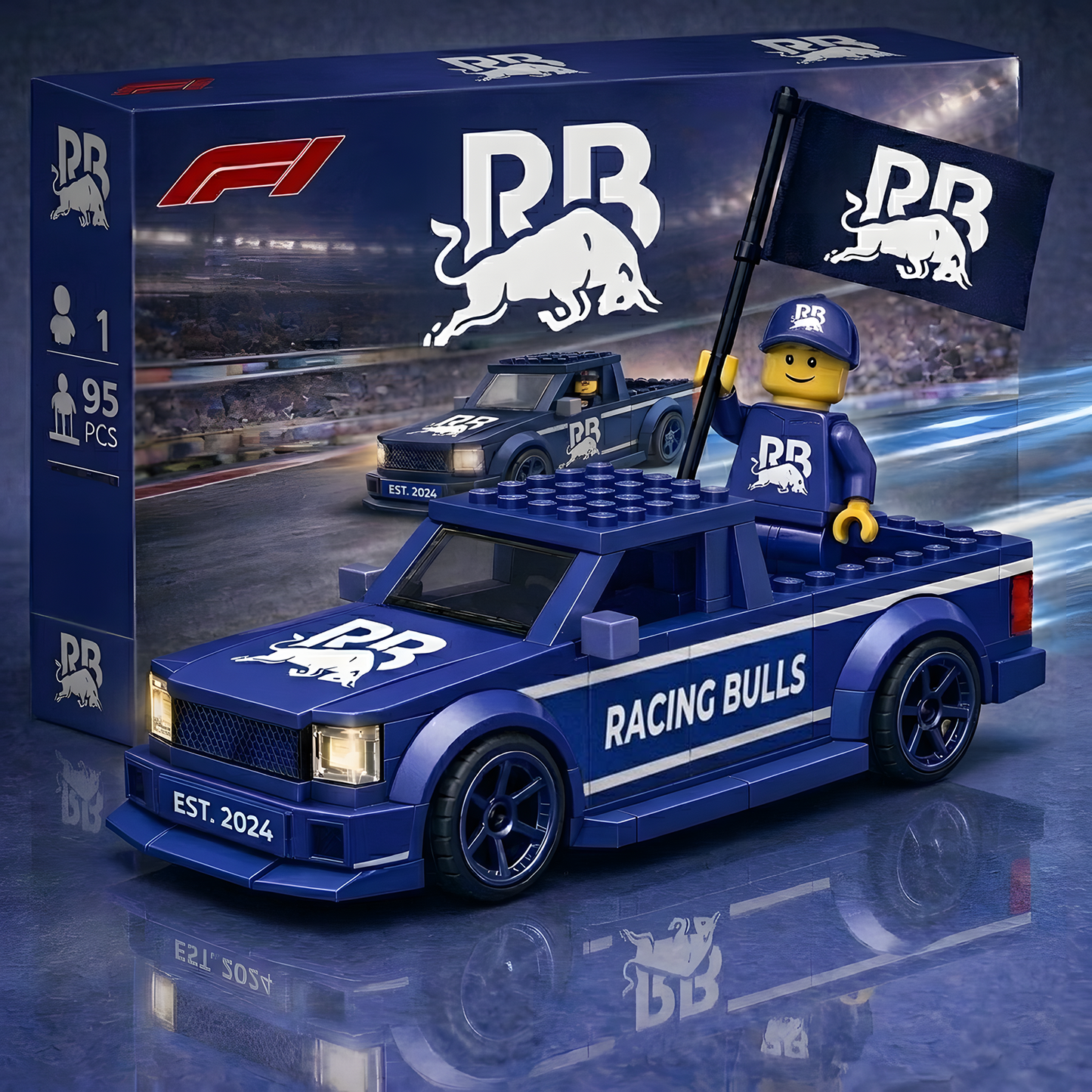RB x F1 Building Blocks Truck Toy Set V1 1004 DatND DVT