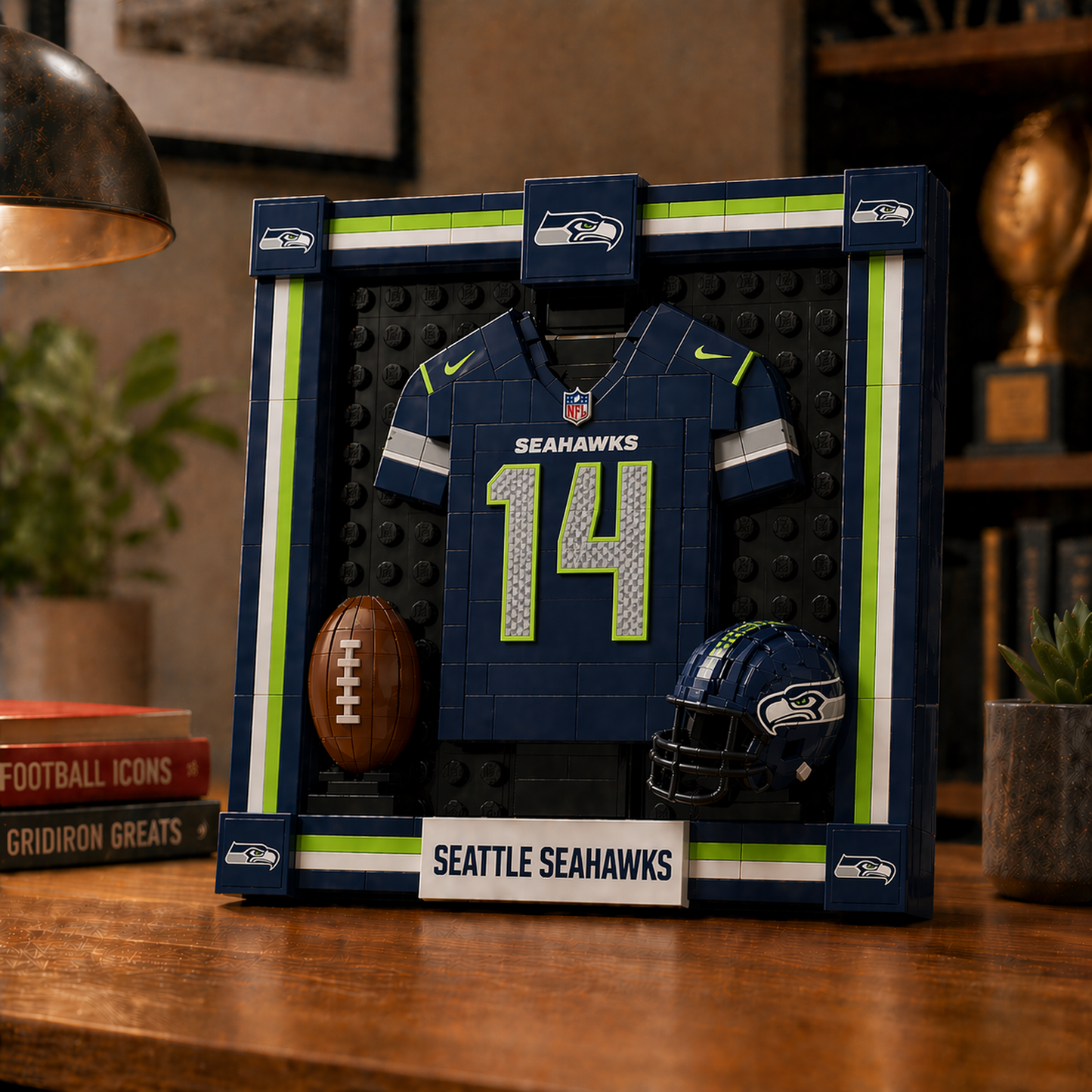 SEA x NFL Framed Jersey Building Set 2304 DatND DVT