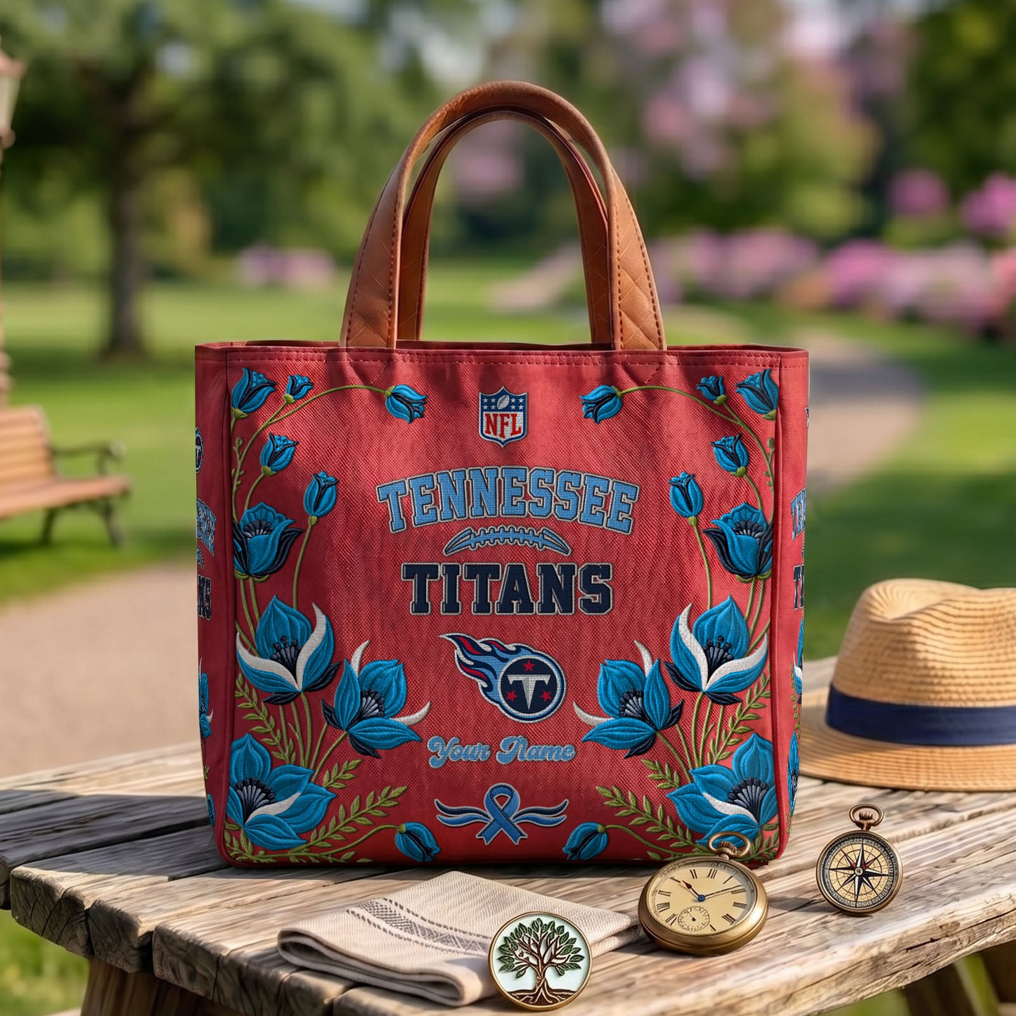 TEN x NFL Printed Canvas Tote Bag 1604 DatND DVT