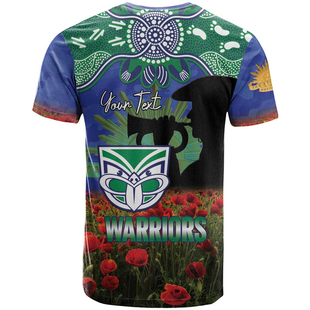 WAR x NRL Rugby ANZAC Day Women V-Neck T-Shirt Last Post Poppy We Will Remember Them DatND DVT