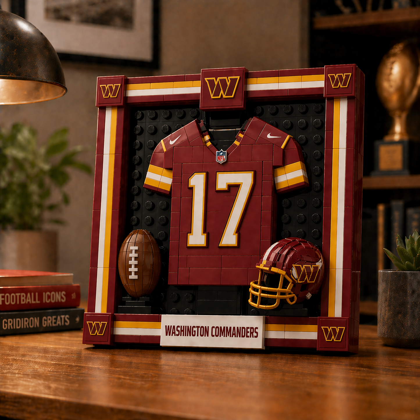 WAS x NFL Framed Jersey Building Set 2304 DatND DVT