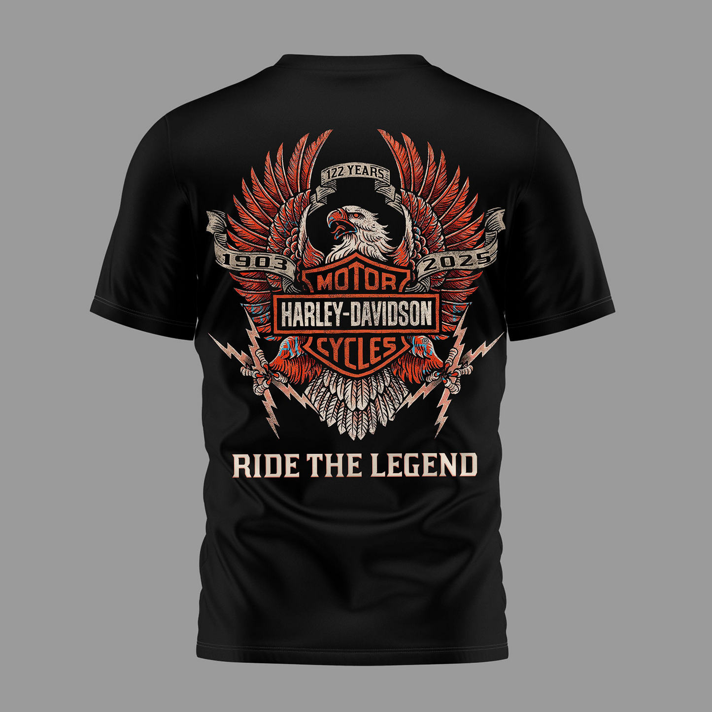 BUF Premium NFL 122 Year Harley Davidson 3D Shirt 2603 DatND DVT