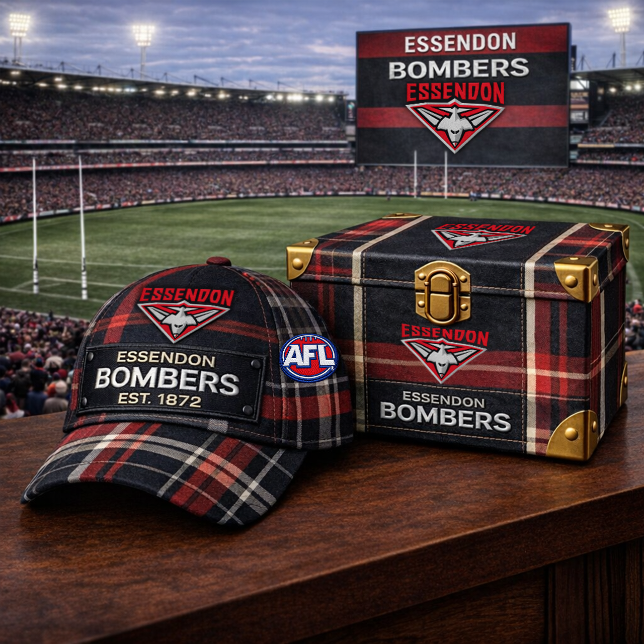 Premium AFL EB Heritage Plaid Vintage Cap V14 NMD TTV