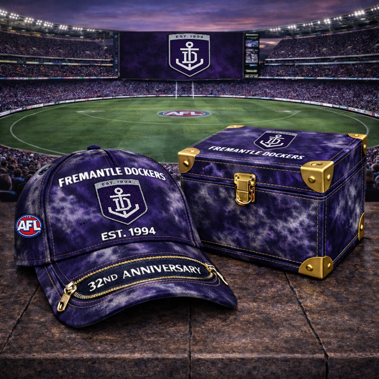 Premium AFL FD Anniversary Tie-Dye Heritage Zipper Cap V9 NMD TTV
