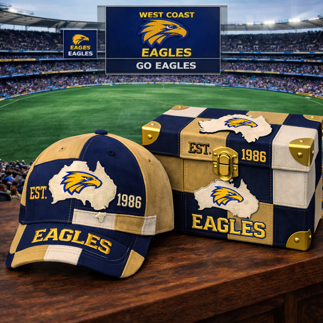 Premium AFL WCE Heritage Patchwork Vintage Cap V12 NMD TTV