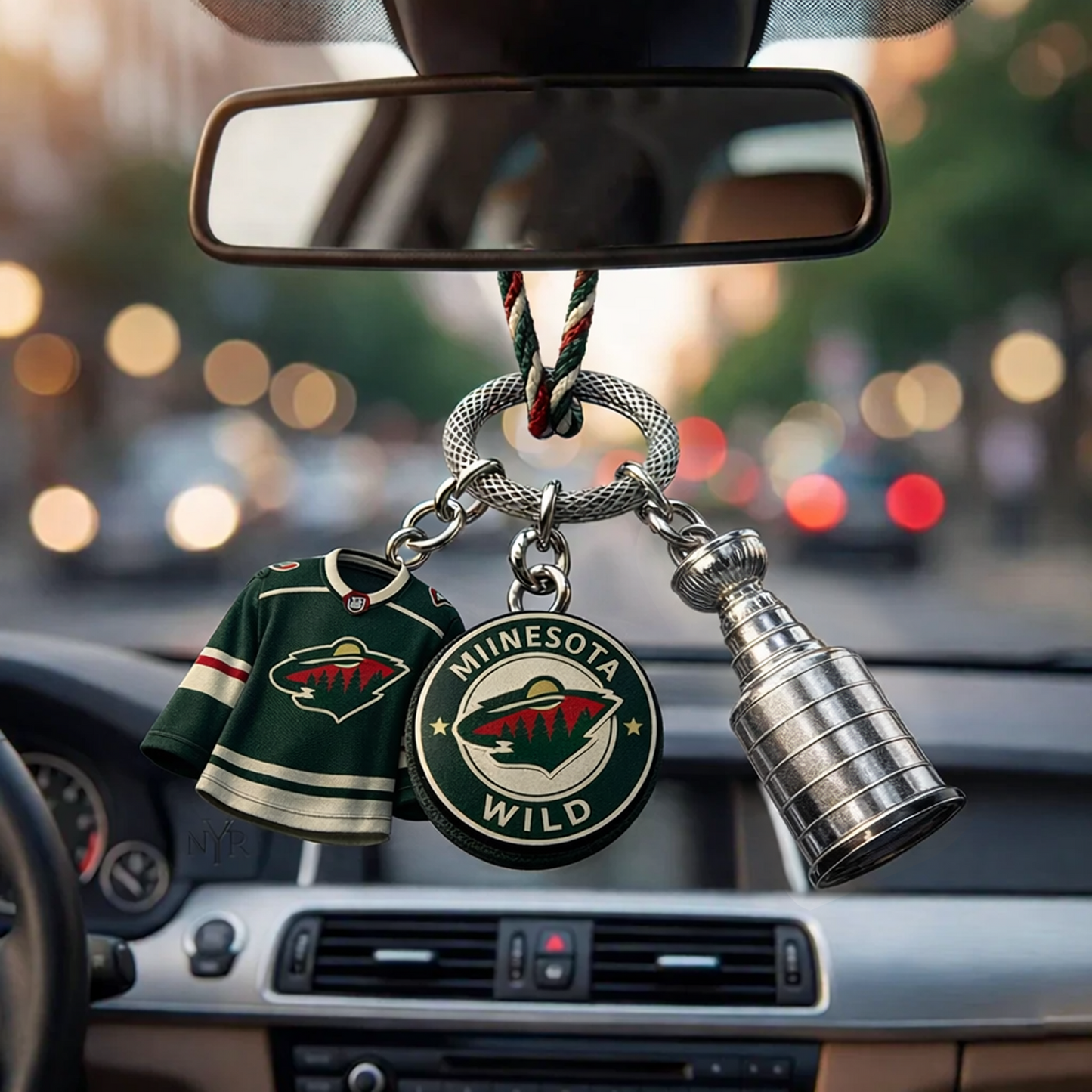 Premium MIN x NHL Custom Jersey Logo Cup Car Charm DATND TANTD 250326