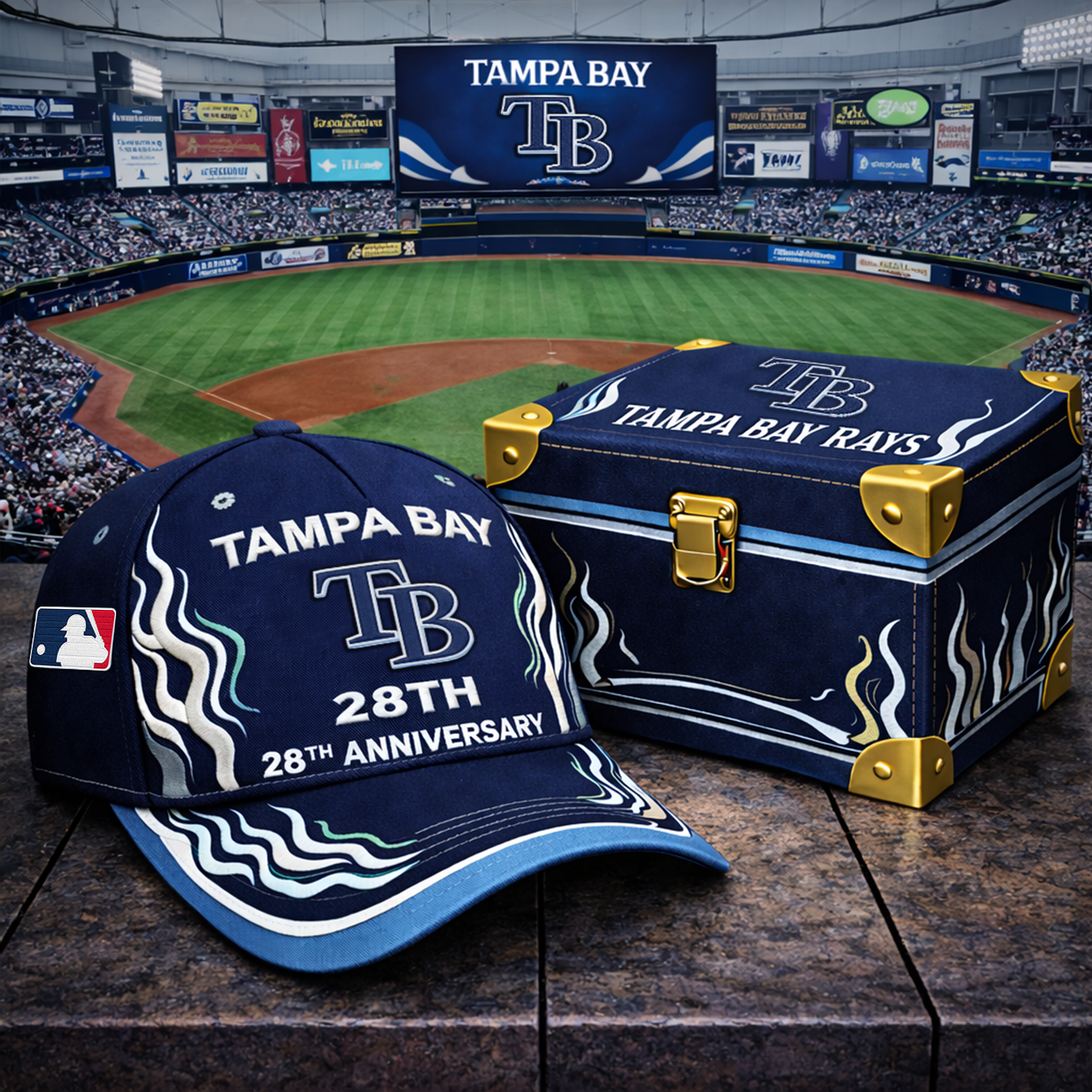 Premium MLB TBR Anniversary Flame Edition Cap V8 NMD TTV