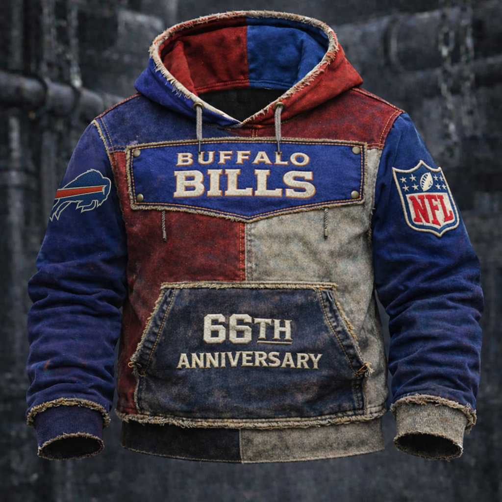 Premium NFL BUF Anniversary Vintage Hoodie V1 NMD TTV