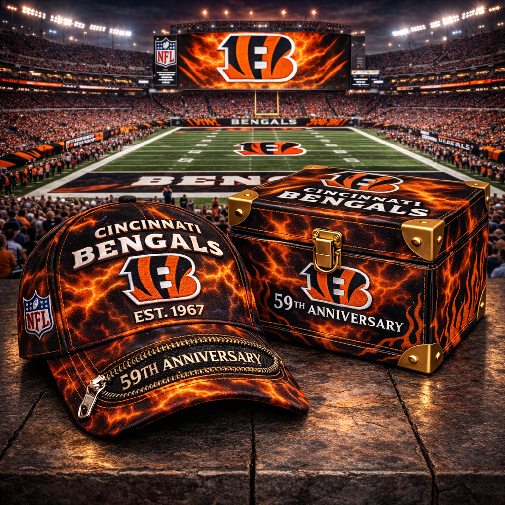 Premium NFL CIN Anniversary Tie-Dye Heritage Zipper Cap V9 NMD CTKT