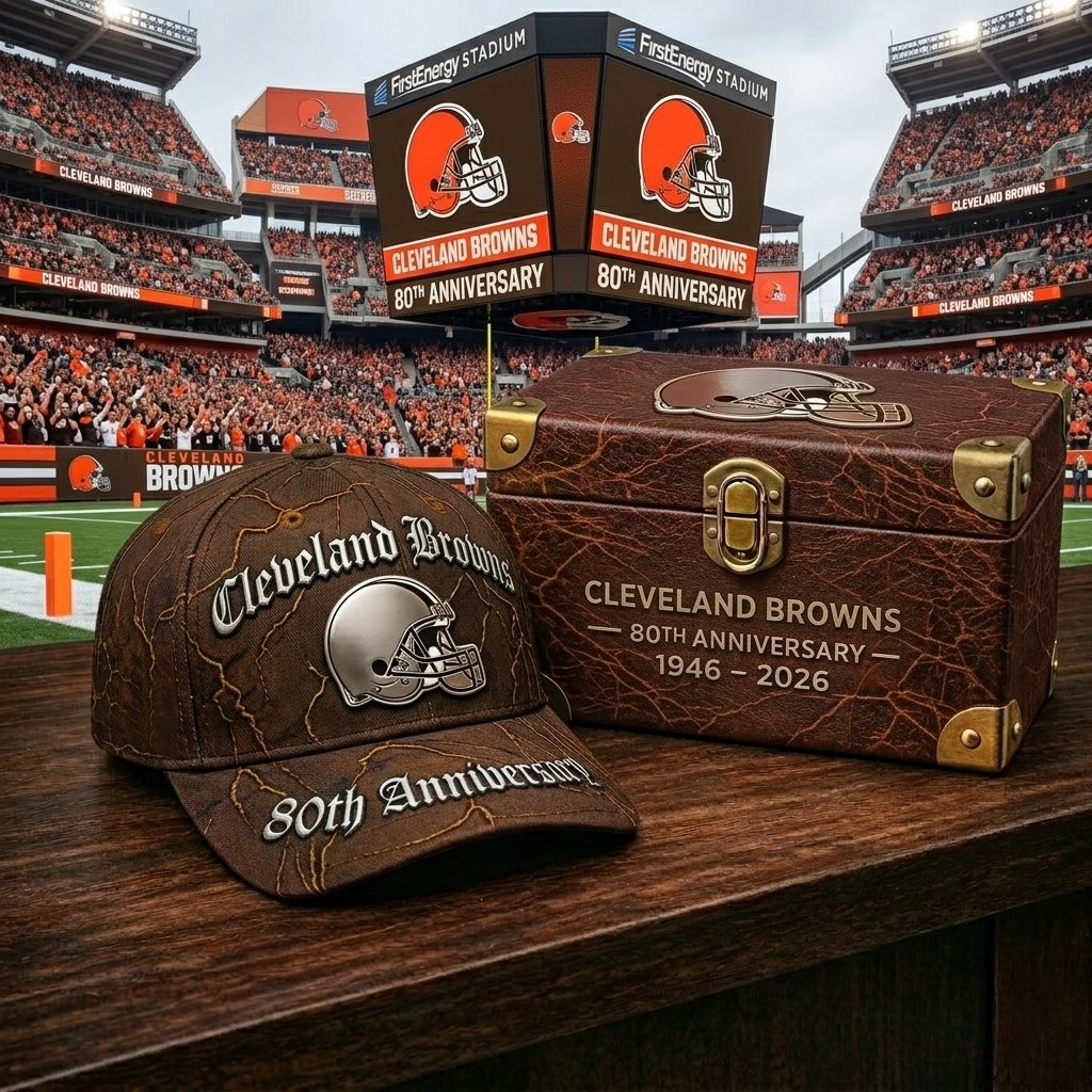 Premium NFL CLE Anniversary Vintage Crackle Cap V22 NMD CTKT (1)