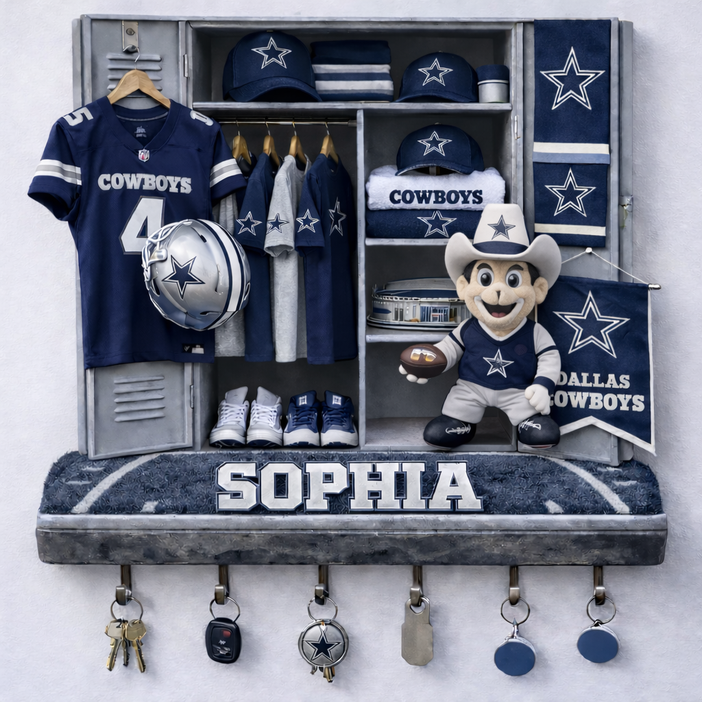 Premium NFL DAL Locker Key Holder V2 NMD TTV